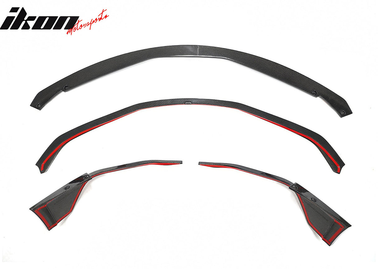 2020-2025 Toyota GR Supra MZ Speed Front Bumper Lip Gloss Carbon Fiber