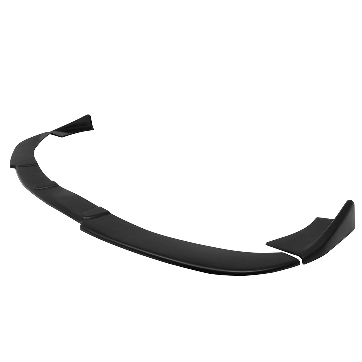 For Universal Black Front Bumper Lip Protector PU Spoiler Air Dam 3PC