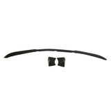 For Universal Black Front Bumper Lip Protector PU Spoiler Air Dam 3PC