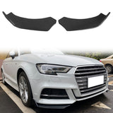 Universal V3 Style Unpainted 2PC Front Bumper Lip Spoiler Splitter PU