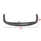 Fits Universal 1PC CS STI  Style Carbon Fiber Black Front Bumper Lip