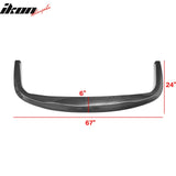 Fits Universal 1PC CS STI  Style Carbon Fiber Black Front Bumper Lip