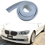 Universal 100" Quick Chin EZ Install White Front Bumper Lip Splitter