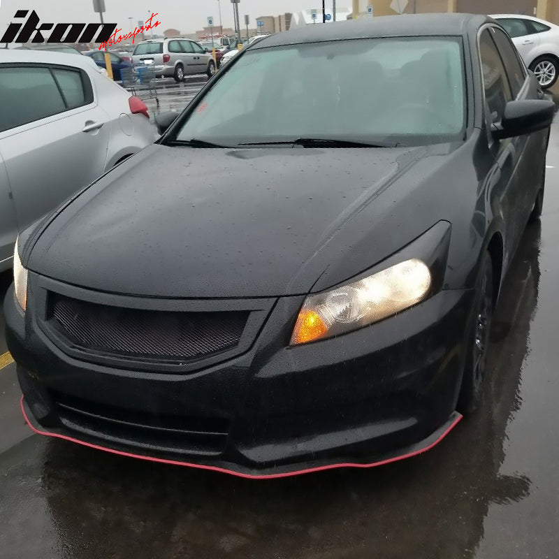 Universal 100" Red Trim Front Lip Splitter Quick Chin Rubber Foam