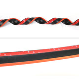 Universal 100" Inch Type 1 Front Bumper Lip Spoiler Black Red Trim