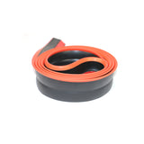 Universal 100" Inch Type 1 Front Bumper Lip Spoiler Black Red Trim