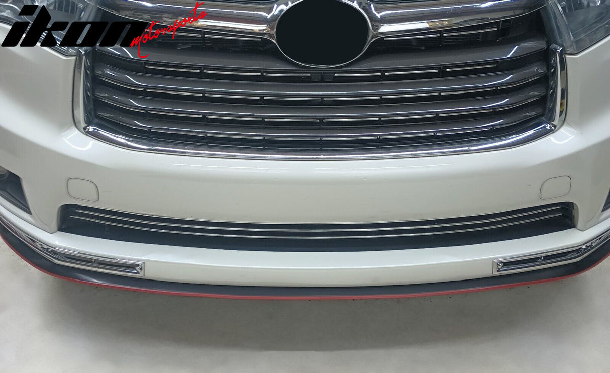 Universal 100" Inch Type 1 Front Bumper Lip Spoiler Black Red Trim