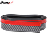 Universal Fitment Carbon Fiber Print CFL Front Bumper Chin Lip PVC