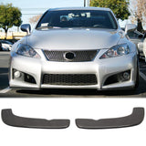 Universal Front Bumper Lip Splitter Carbon Fiber 2 Piece Set