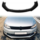 Universal Valance Front Bumper Lip Splitter Chin Spoiler 3PC PP