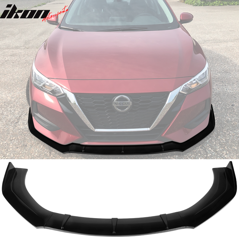 Glossy Black Rear Bumper Lip Diffuser Splitters For Nissan Sentra – Aggressive Racing Look, 2-Piece Set