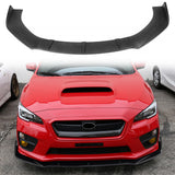 Universal Valance Front Bumper Lip Splitter Chin Spoiler 3PC PP