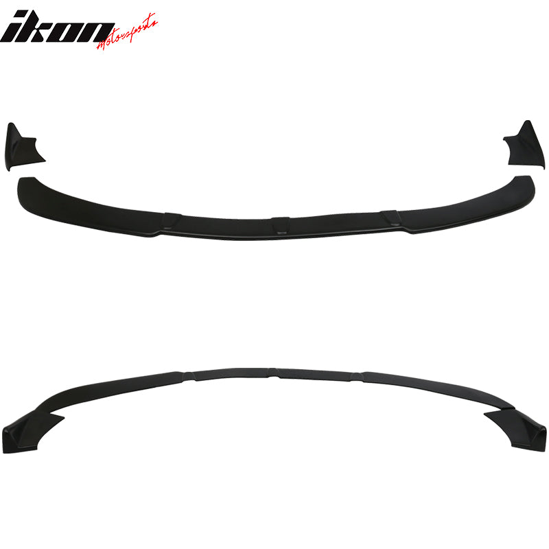 Universal IKON Style Unpainted 3PCS Front Lip Splitter Spoiler PU