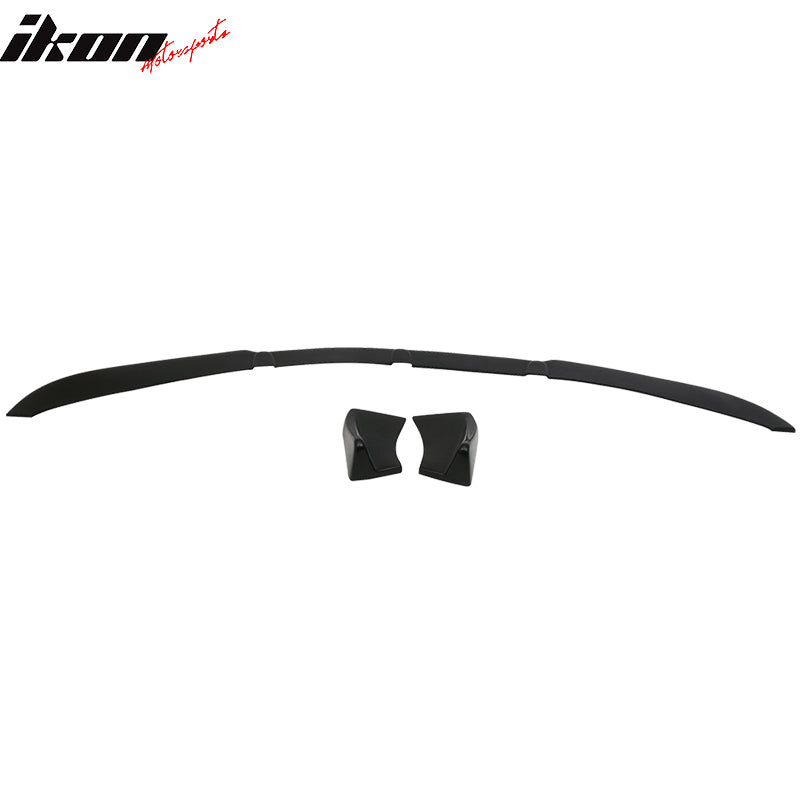 Universal IKON Style Unpainted 3PCS Front Lip Splitter Spoiler PU