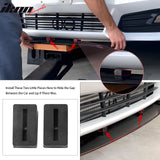 Honda Civic 62"-66" 3PCS B Style Black Front Lip with Strut Rods