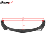Universal 62"-66" Adjustable B Style CF Print Front Bumper Lip 3PCS