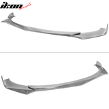 Universal 62"-66" Adjustable B Style CF Print Front Bumper Lip 3PCS