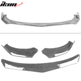 Universal 62"-66" Adjustable B Style CF Print Front Bumper Lip 3PCS