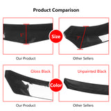 Universal 62"-66" Adjustable B Style Front Bumper Lip 3PC