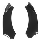 Universal Gloss Black Front Lip Splitter Chin Spoiler Air Dam 2PC