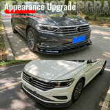 2019-2021 Volkswagen Jetta IKON V1 Style Gloss Black Front Bumper Lip PP 3PCS