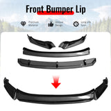 2022-2024 Volkswagen Tiguan R-Line IKON Style Gloss Black Front Bumper Lip PP 4PCS