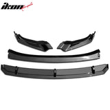 2022-2024 Volkswagen Tiguan R-Line IKON Style Gloss Black Front Bumper Lip PP 4PCS