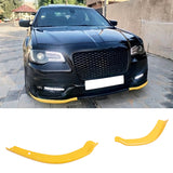 2015-2023 Chrysler 300 OE Style Yellow Front Side Corner Splitters ABS