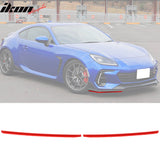 2022-2025 Subaru BRZ STI Style Black Front Lip Red EPDM Lip Cover ABS
