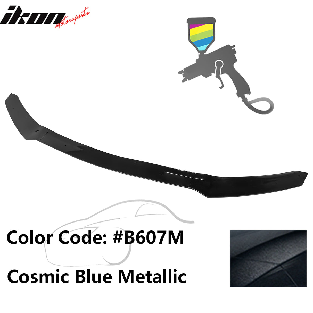 2017-2021 Honda Civic Hatchback HFP Style Front Bumper Lip PP 3PCS