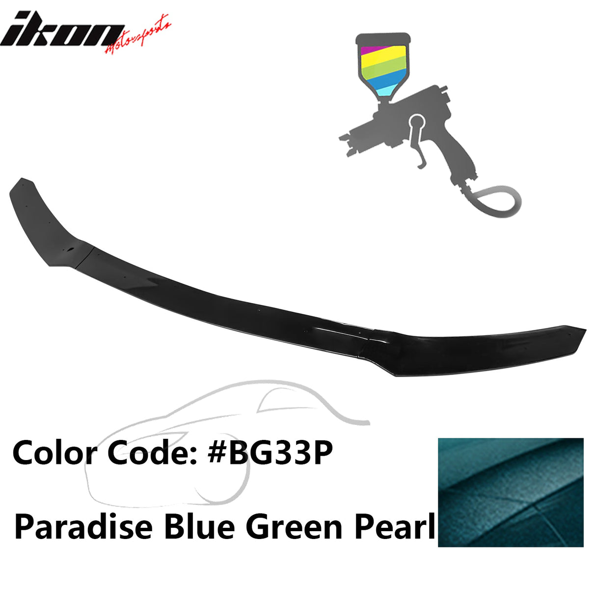 2017-2021 Honda Civic Hatchback HFP Style Front Bumper Lip PP 3PCS