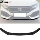 2017-2021 Honda Civic Hatchback HFP Style Front Bumper Lip PP 3PCS