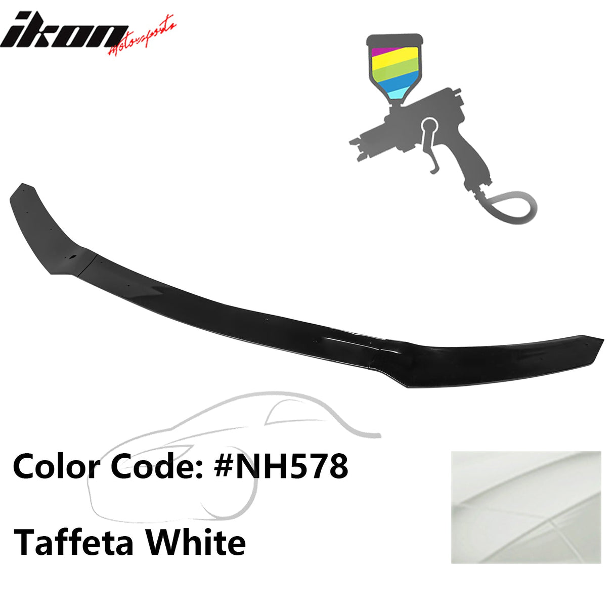 2017-2021 Honda Civic Hatchback HFP Style Front Bumper Lip PP 3PCS