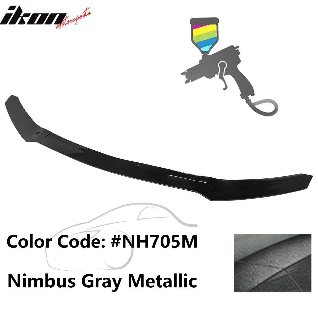 2017-2021 Honda Civic Hatchback HFP Style Front Bumper Lip PP 3PCS