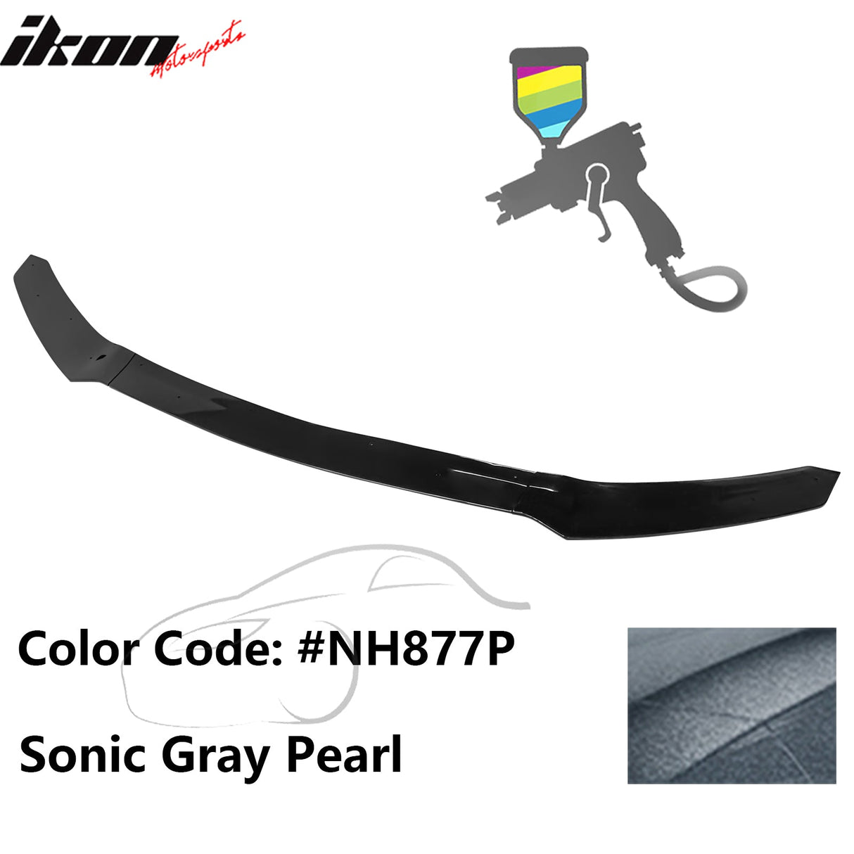 2017-2021 Honda Civic Hatchback HFP Style Front Bumper Lip PP 3PCS