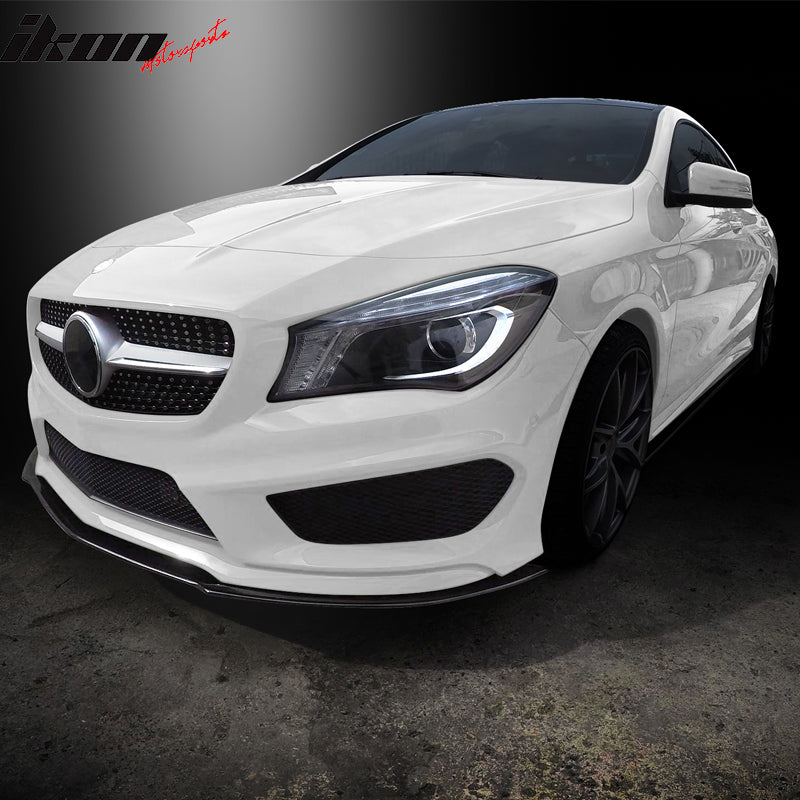 2014-2018 Mercedes-Benz C117 CLA Class Front Bumper Lip Matte Black
