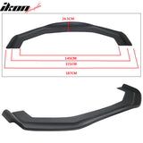 Universal RB Style Front Bumper Lip w/ Carbon Fiber Strut Rods PP