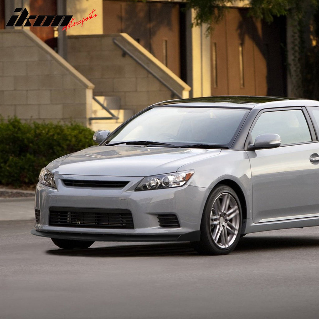 2011-2013 Scion tC Front Bumper Lip Unpainted PU IKON Chin Spoiler 3PC