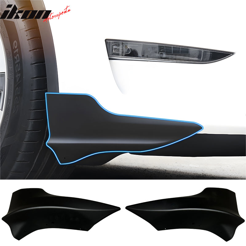 2017-2023 Tesla Model 3 Front Bumper Spoiler Splitters PP