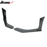 2018-2023 Ford Mustang Ecoboost & GT 2PCS Front Bumper Lip Side Corner Spoiler Winglets Splitter GT500 Style Painted Carbon Fiber Print ABS Plastic
