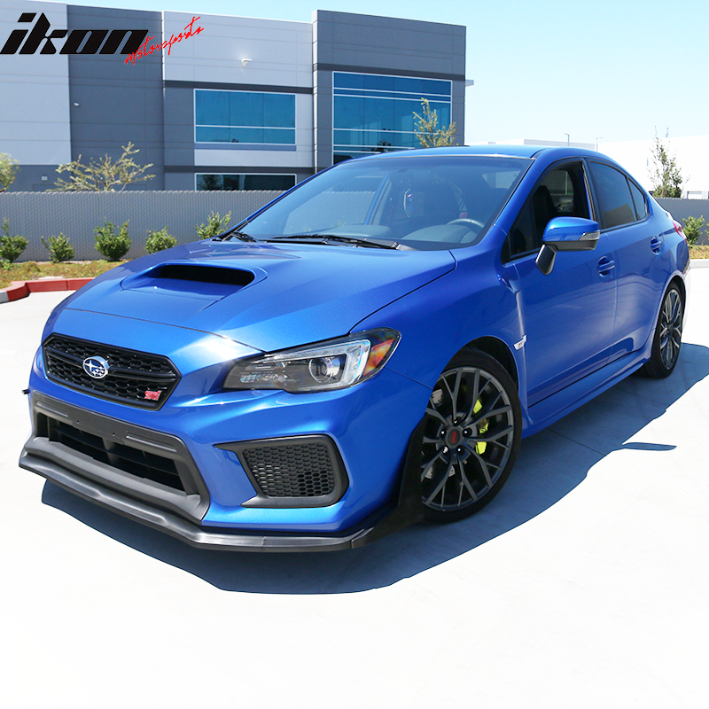 2015-2017 Subaru WRX STI CS Style Front Bumper Lip Winglet PU