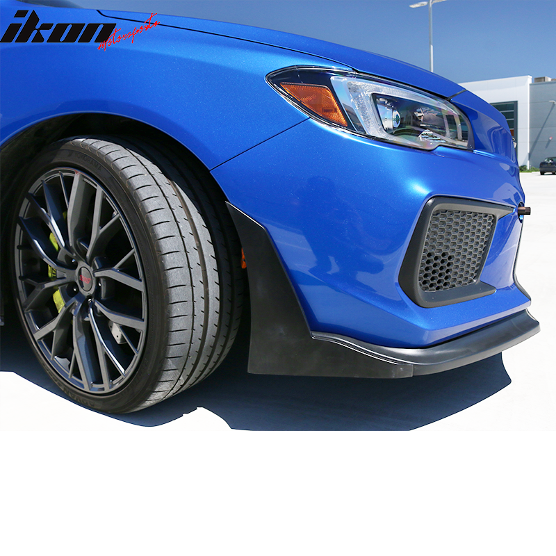 2015-2017 Subaru WRX STI CS Style Front Bumper Lip Winglet PU