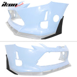 2014-2016 Scion tC Unpainted Front Bumper Lip Winglets 2PC PU