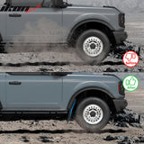 2021-2025 Ford Bronco Black 4PCS Front Rear Mud Flaps Splash Guards
