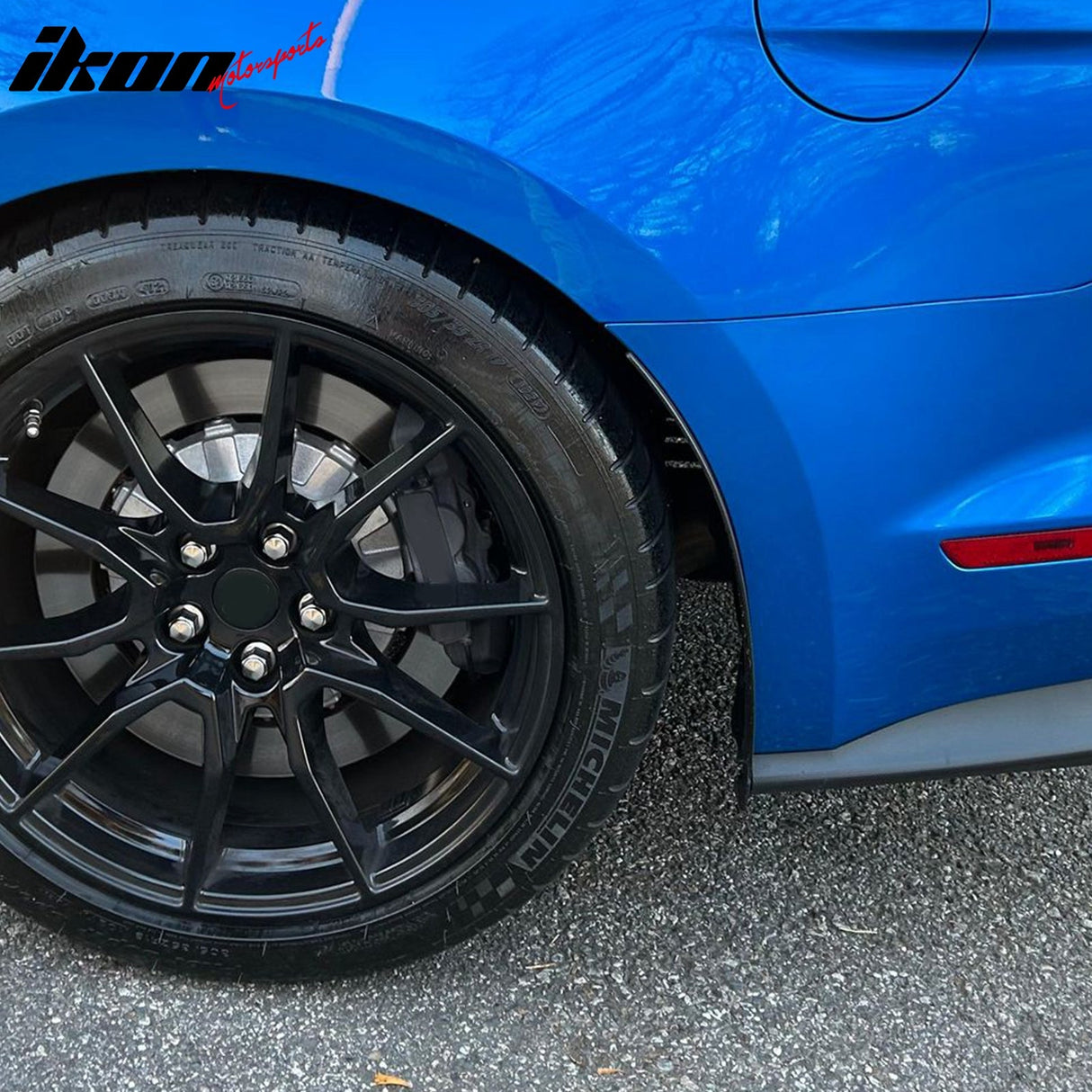 2015-2023 Ford Mustang Black 2PCS Front Rear Mud Flaps Splash Guards