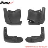 2012-2014 Honda Civic 4Pc 4Dr OE Style Mud Guard Splash Flap Fender PU