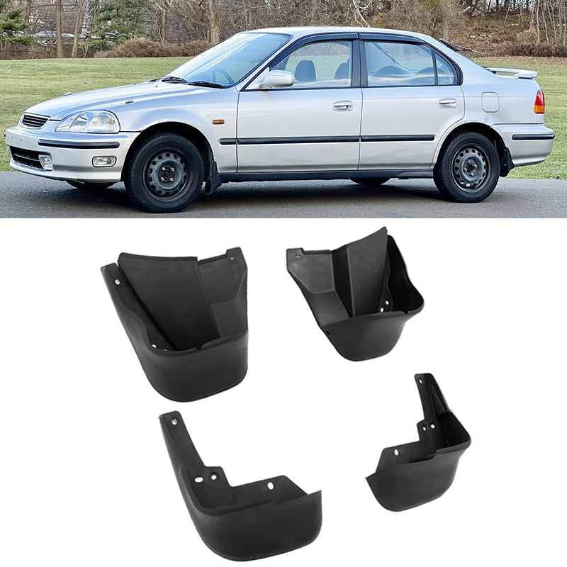 1996-1998 Honda Civic Coupe & Sedan Fender Mud Flaps Splash Guards PP