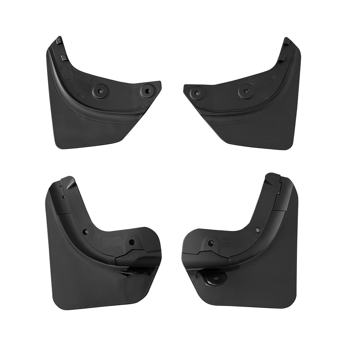 Black OE Fender Mud Guards Splash Flaps for Tesla Model Y 2020-2024 TPE