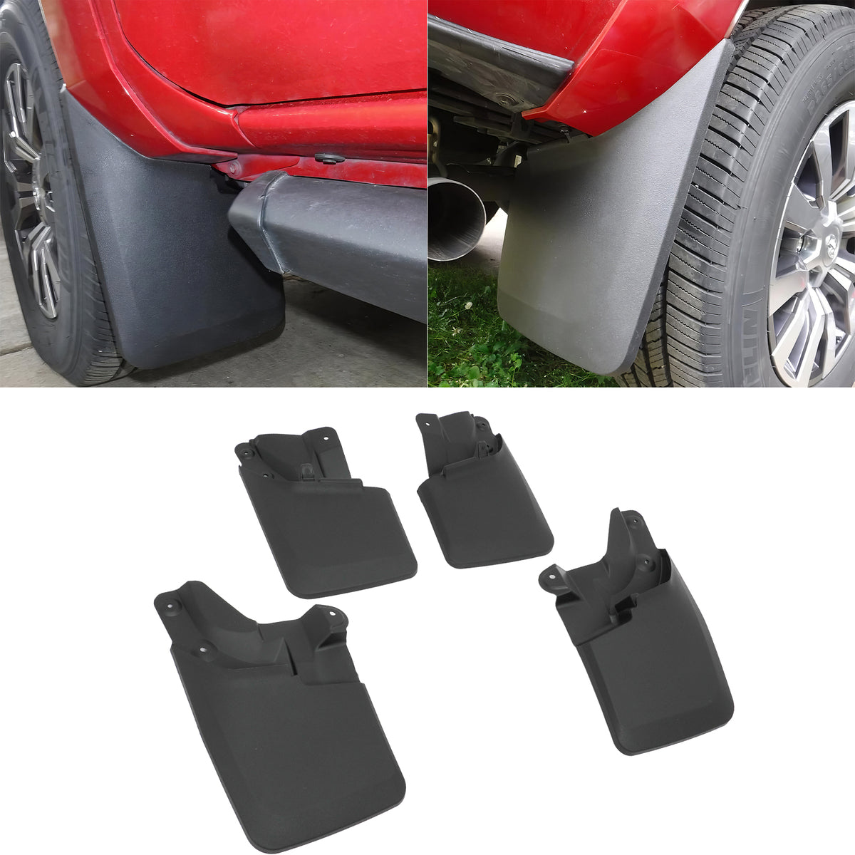 Mud Flaps Splash Guards for Toyota Tacoma 2016-2023 w/ OEM Fender Flares PP