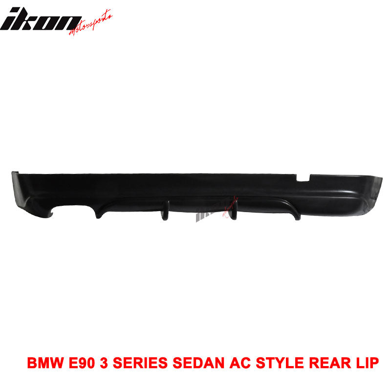 2005-2012 BMW E90 3-Series 4Dr Sedan Rear Bumper Lip Spoiler PU